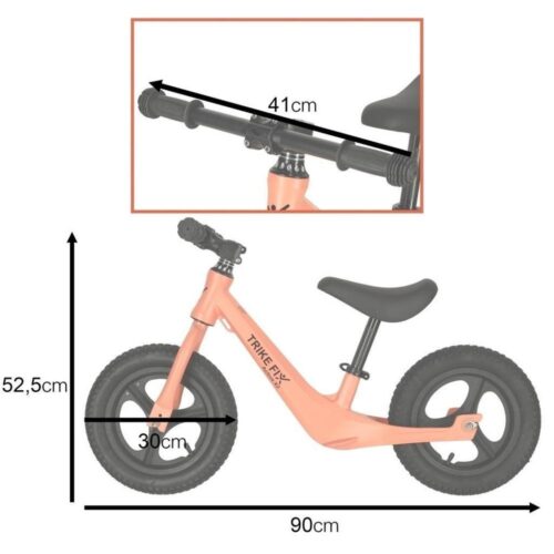 Trike Fix Active X2 Cross-Country Barncykel Orange 3-5 år