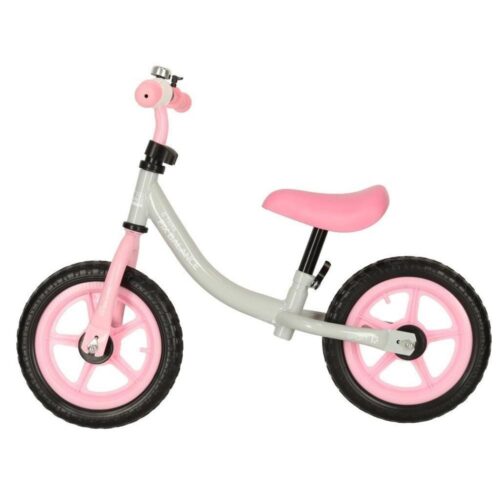 Trike Fix Balance löparcykel Vit Rosa, lätt 1,8 kg Barncykel för småbarn 80-108 cm Justerbar 35 kg