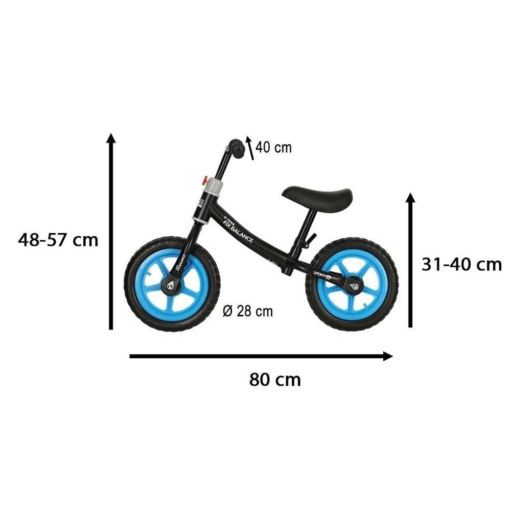 Trike Fix Balance Cross Country-cykel för barn, lätt och justerbar för småbarn (blå/svart)