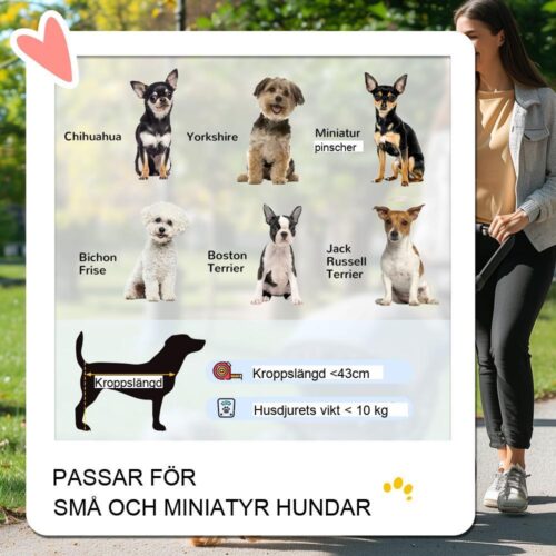 Oxford Dog Buggy Stroller – Säker och rymlig husdjursvagn för små hundar (svart)