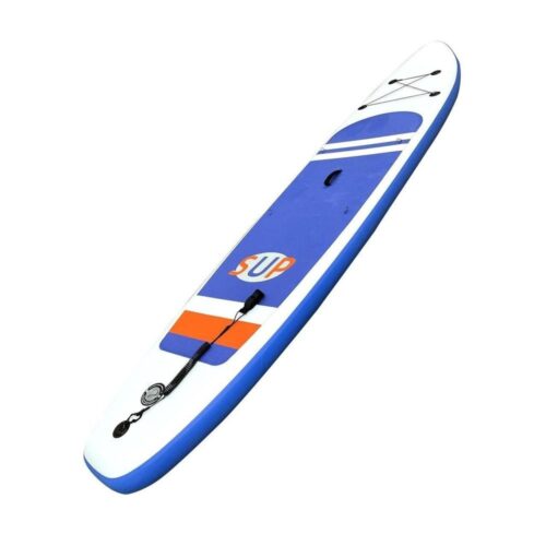 Grå Uppblåsbar Stand Up Paddleboard med tillbehör 320 cm SUP Board för vuxna 130 kg Kapacitet