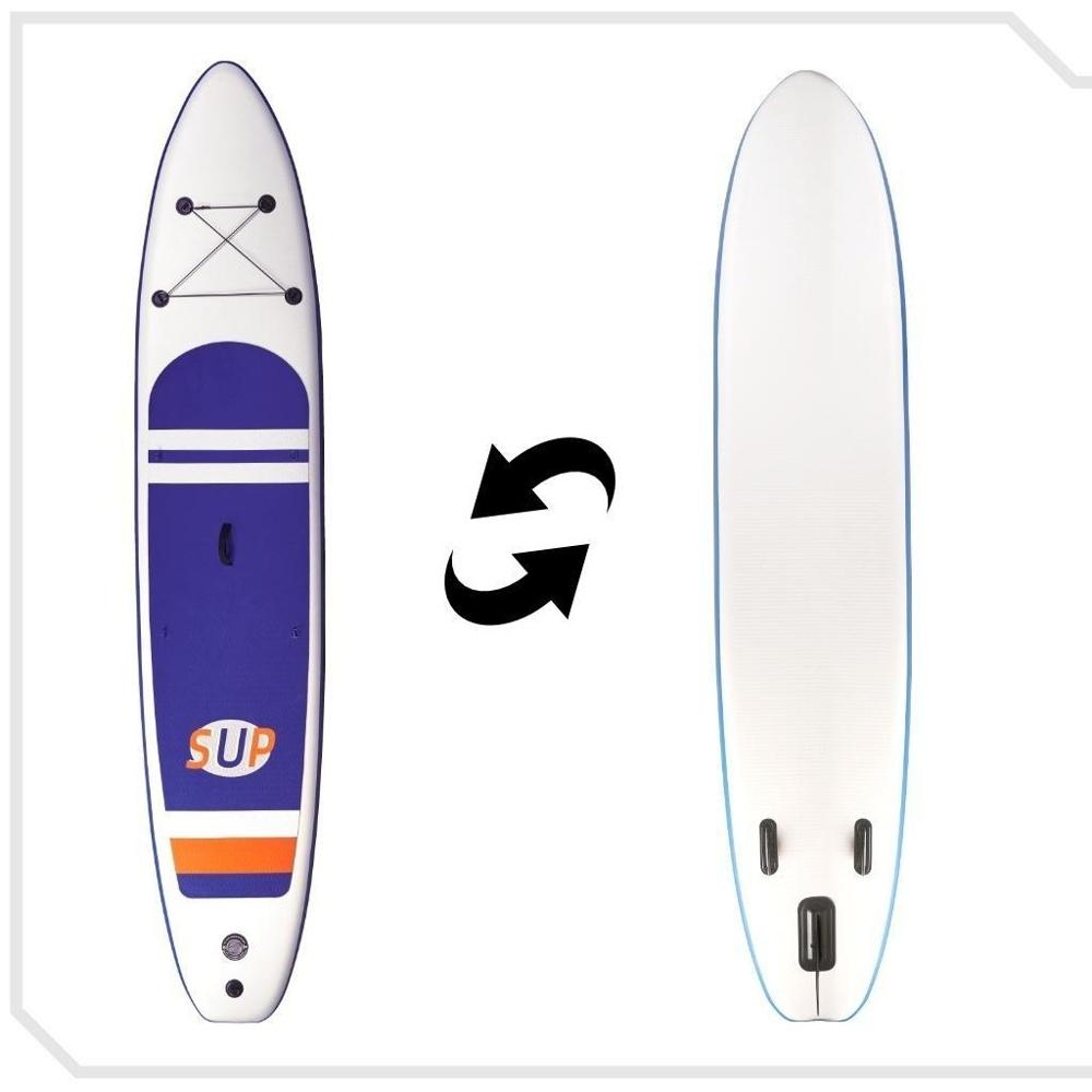 Uppblåsbar Stand Up Paddle Board med tillbehör – Marinblå 380 cm – 160 kg Kapacitet