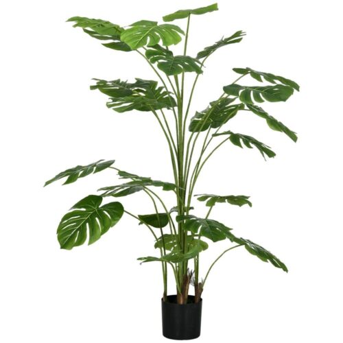 Realistisk 180 cm artificiell Monstera Deliciosa-växt med kruka