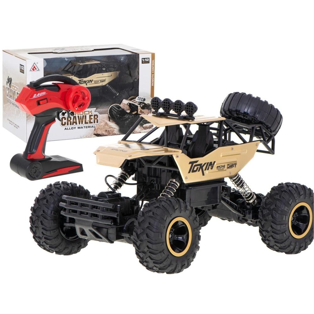 GOLD 1:12 RC Rock Crawler 4WD metall terrängfordon