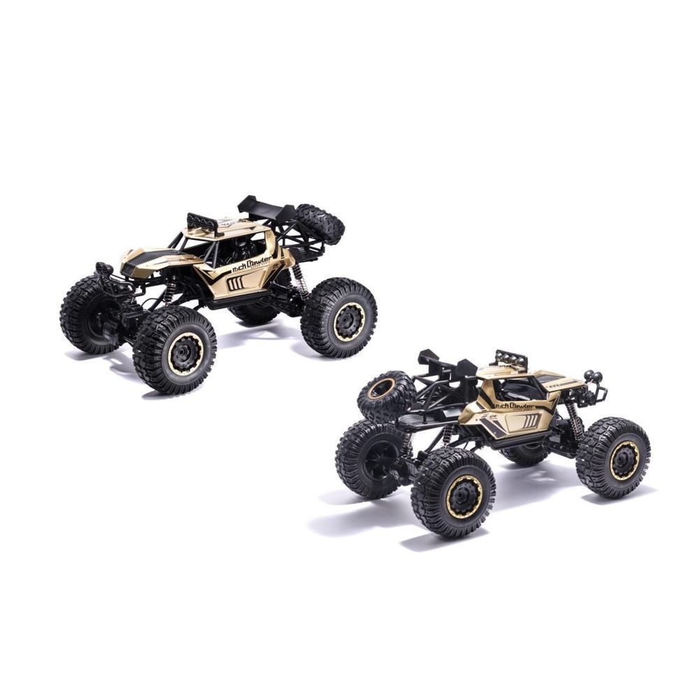 Stor 1:8-skala RC Rock Crawler Car med 4WD, LED-lampor och lång körtid