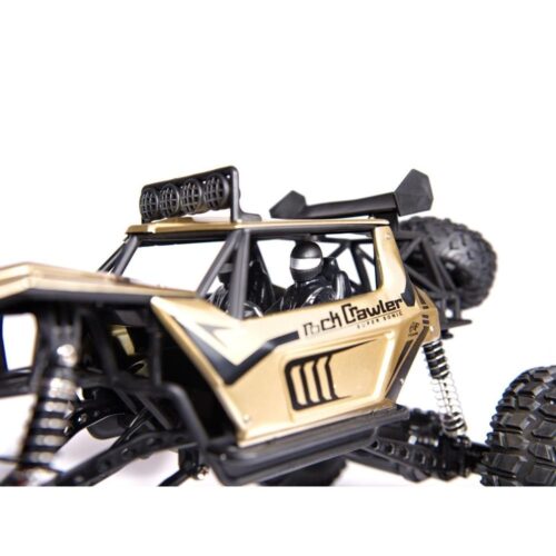 Stor 1:8-skala RC Rock Crawler Car med 4WD, LED-lampor och lång körtid