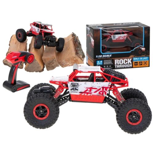 Highspeed Red Rock Crawler RC-bil, 2,4 GHz 1:18 skala med 4WD terrängprestanda