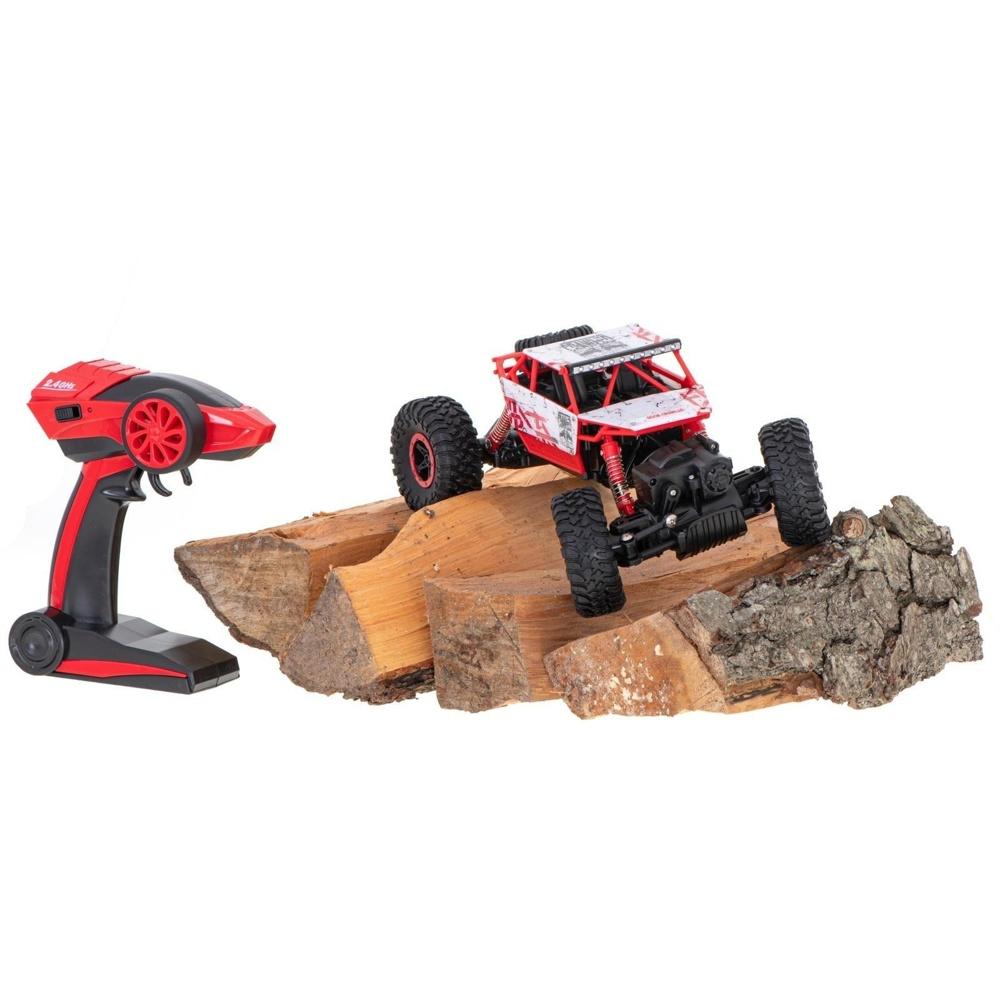 Highspeed Red Rock Crawler RC-bil, 2,4 GHz 1:18 skala med 4WD terrängprestanda