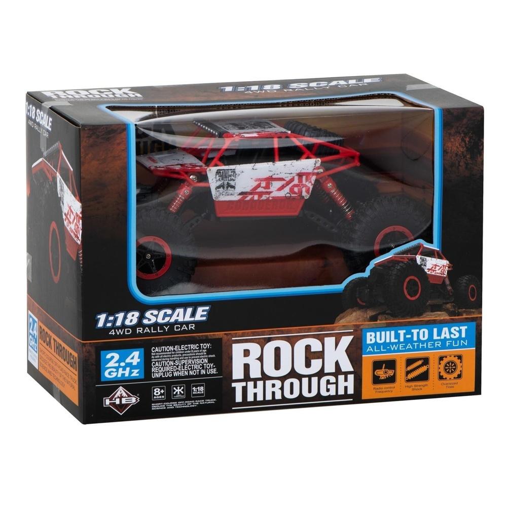 Highspeed Red Rock Crawler RC-bil, 2,4 GHz 1:18 skala med 4WD terrängprestanda