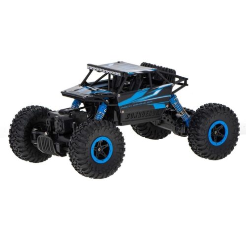 HB Rock Crawler RC-bil blå skala 1:18, 2,4 GHz 4WD terrängleksaksbil