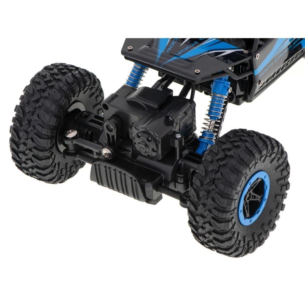 HB Rock Crawler RC-bil blå skala 1:18, 2,4 GHz 4WD terrängleksaksbil