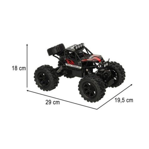 RC Revolt 4×4 terrängbil med 20 m räckvidd, uppladdningsbart batteri för barn 8+