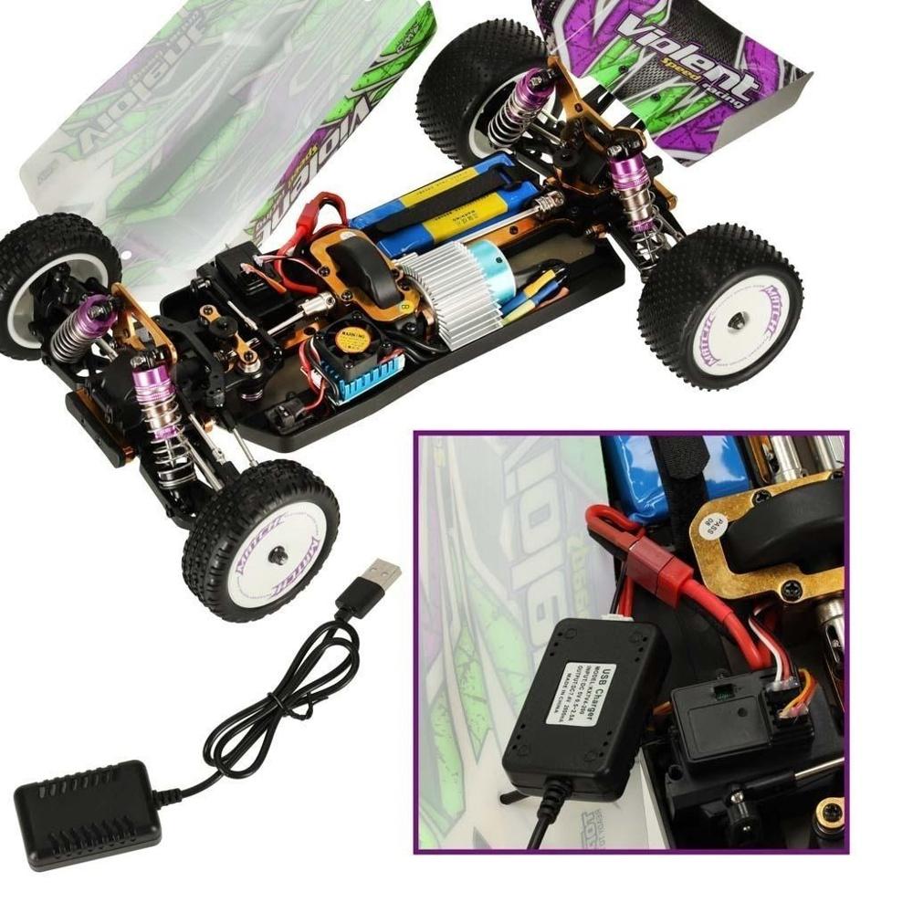 WLToys 104002 1:10 skala 4WD RC-bil, 60 km/h hastighet, laddningsbar, 2,4 GHz styrenhet