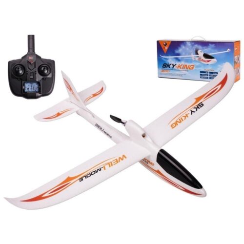 WLtoys Sky King F959S Ready to Fly RC Motor Glider – Orange eller Blå