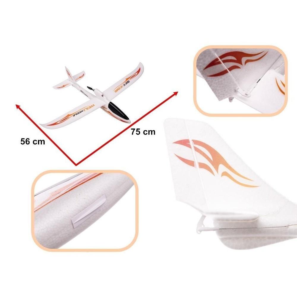 WLtoys Sky King F959S Ready to Fly RC Motor Glider – Orange eller Blå