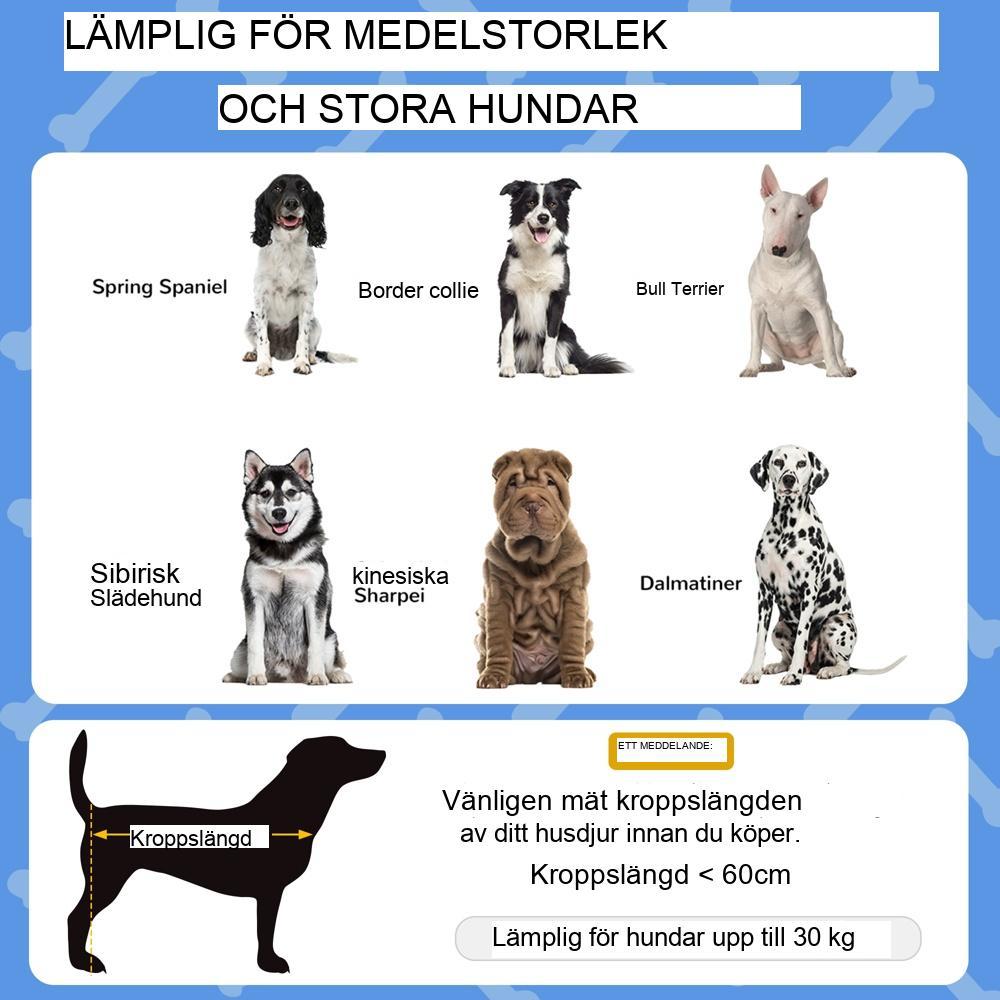 Stor hundsäng med kapell, andningsbart tak, utomhussäng för husdjur, mörkblå Oxford