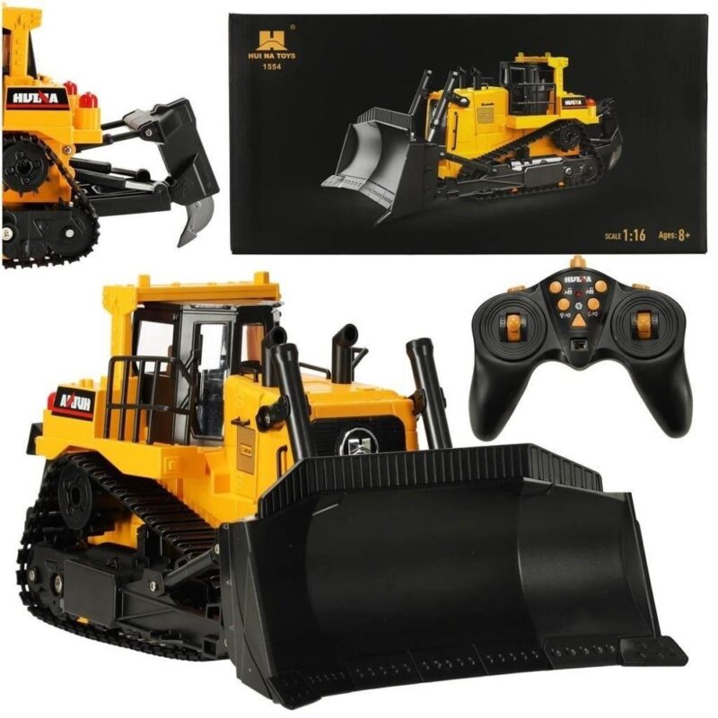 H-Toys 1569 RC bulldozer med LED-ljus och ljudeffekter