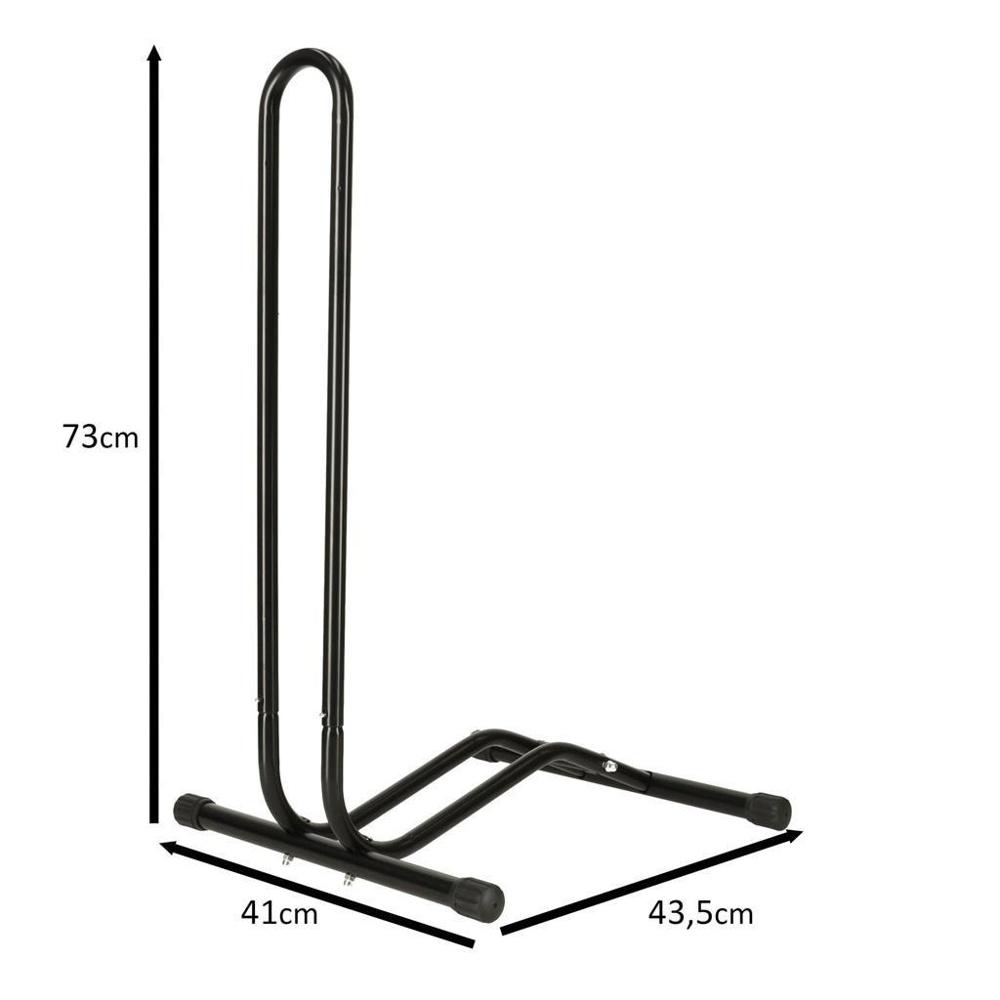 Cykelställ i svart stål – Håller upp till 27,5″ hjul, stabil positionering
