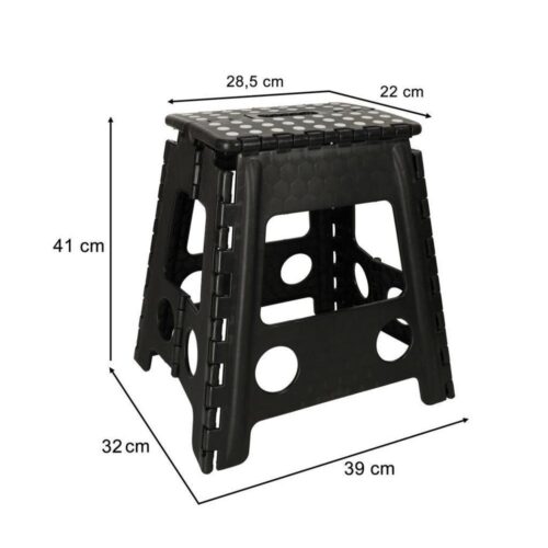 Heavy Duty 39 cm hopfällbar pall – Halkfri och lätt att bära