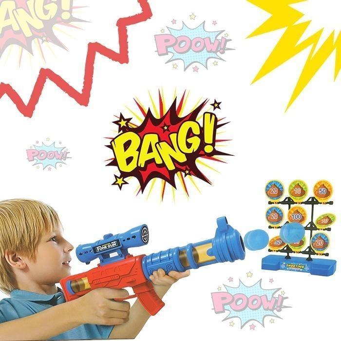 Moving Target Ball Pistol – Toy Air Gun med sikte för barn från 3 år och uppåt