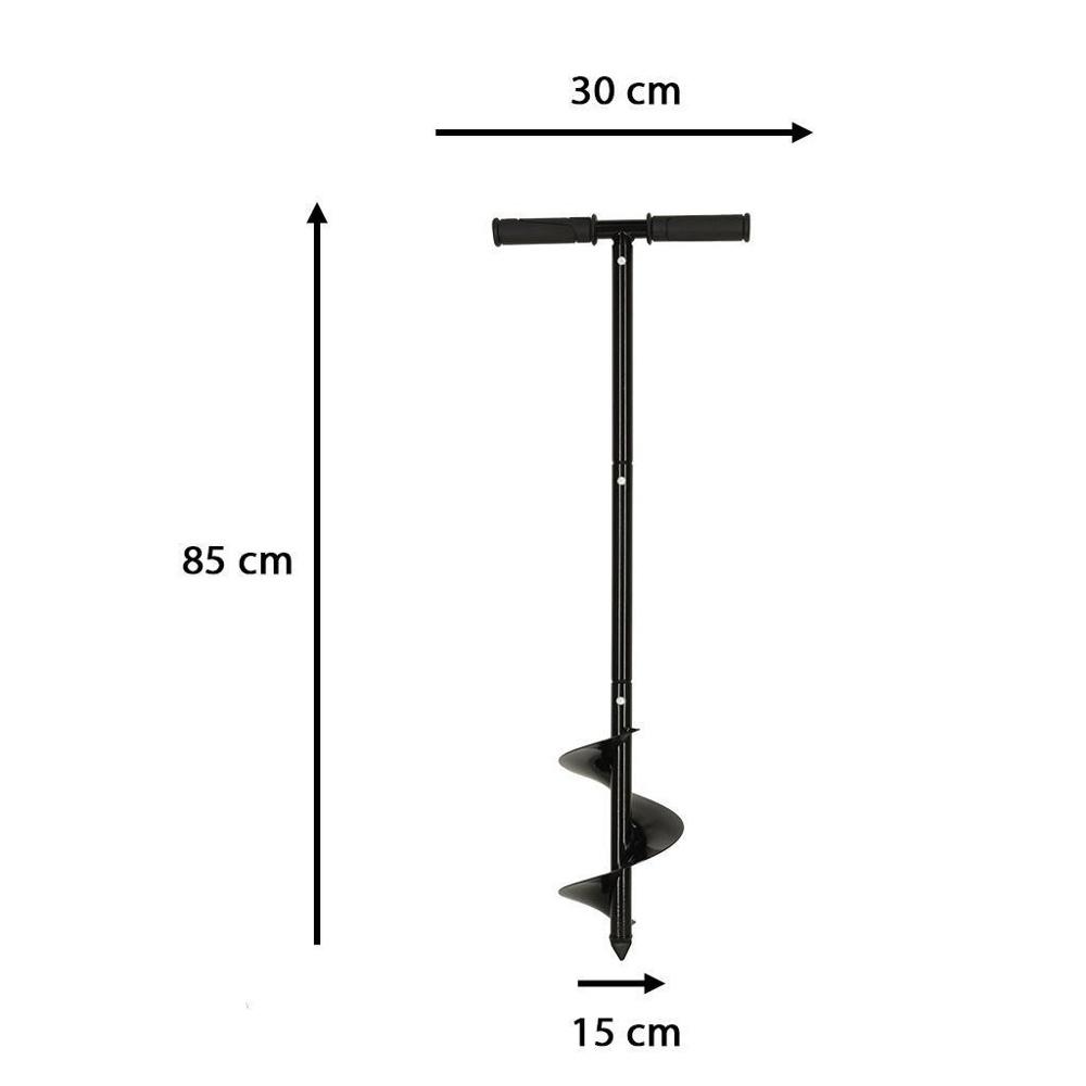 Spiral trädgårdsborr för plantering, 85x15cm – Grävverktyg för grönsaker, blommor och träd
