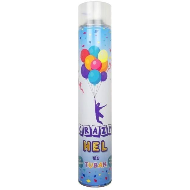 TUBAN Crazy Helium Spray för ballonger – blåser upp 3 latex eller 1 folieballong