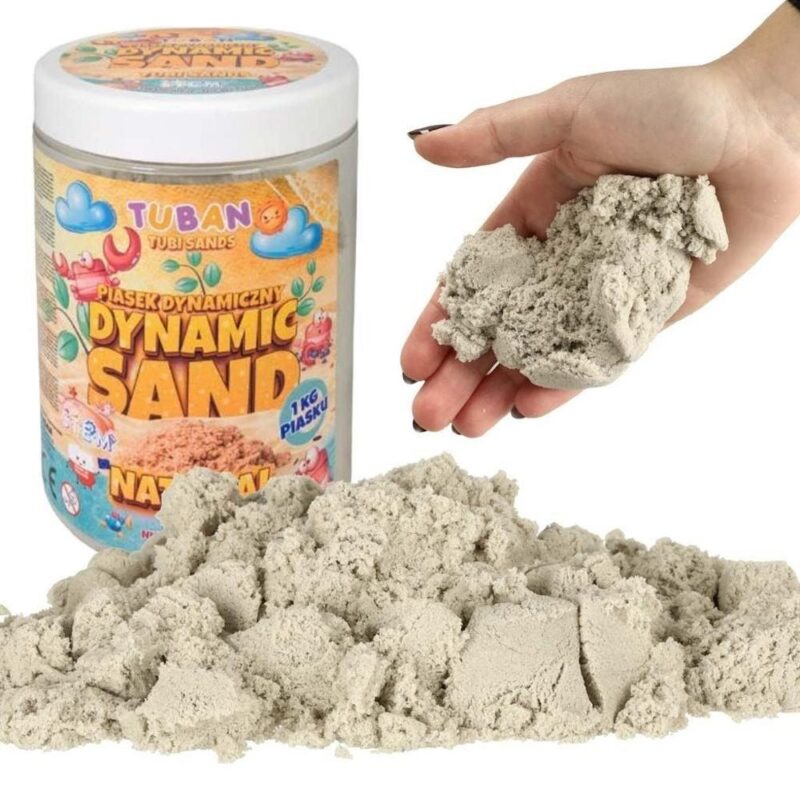 TUBAN Dynamic Sand 1 kg – Formbar, stressavlastande leksand för barn