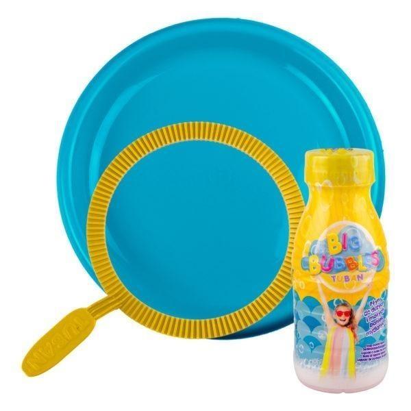 Tuban Giant Bubble Set med nätbåge, 250 ml vätska och tallrik – 3+