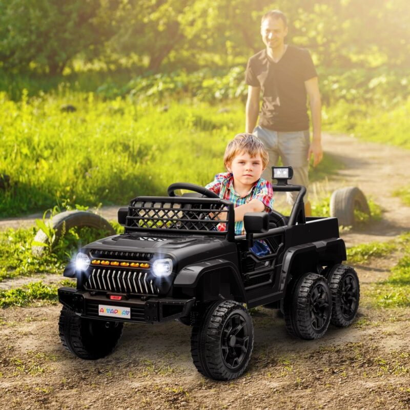 12V Off-Road Kids elbil med fjärrkontroll och släp