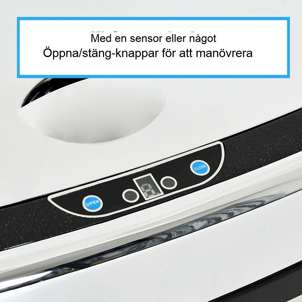 Automatisk sensor papperskorg, 68L kökskärl i rostfritt stål