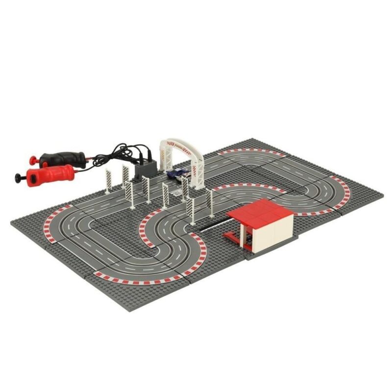 Kids polisbil Racing Track Set, 64×38,5 cm med garage och 2 kontroller