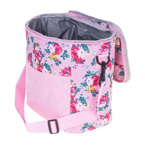 Rosa blommig isolerad matkasse – 11L Beach Picknick Cooler