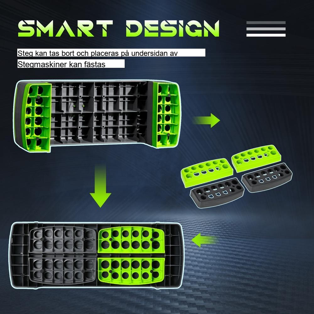 Justerbar höjd Aerobic Stepper för effektiv konditionsträning (150 kg kapacitet)