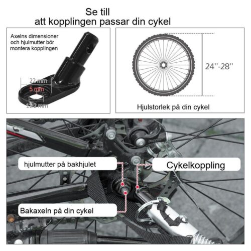 Multifunktionell 2-i-1 hundsläp och buggy för medelstora hundar, upp till 20 kg