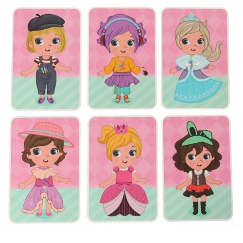 Magnetic Dress Up Jigsaw Puzzle Doll – 51 bitar, STEM-leksak för barn