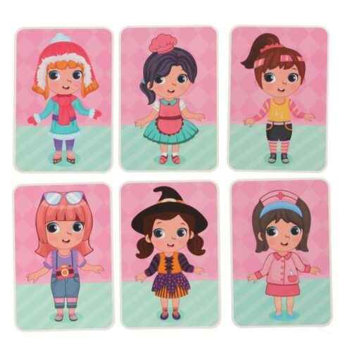 Magnetic Dress Up Jigsaw Puzzle Doll – 51 bitar, STEM-leksak för barn