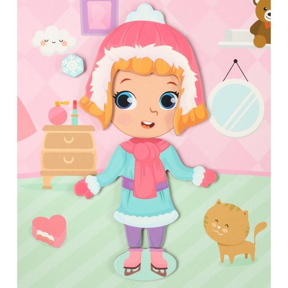 Magnetic Dress Up Jigsaw Puzzle Doll – 51 bitar, STEM-leksak för barn