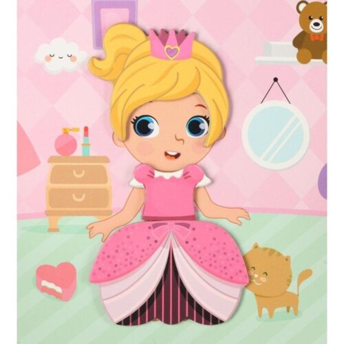 Magnetic Dress Up Jigsaw Puzzle Doll – 51 bitar, STEM-leksak för barn