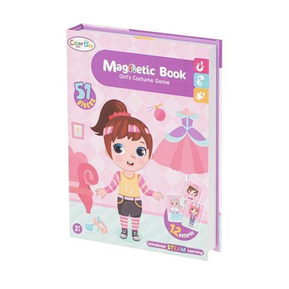 Magnetic Dress Up Jigsaw Puzzle Doll – 51 bitar, STEM-leksak för barn