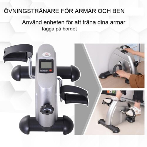 Home Trainer Mini Bike Pedal Exerciser med LCD-skärm