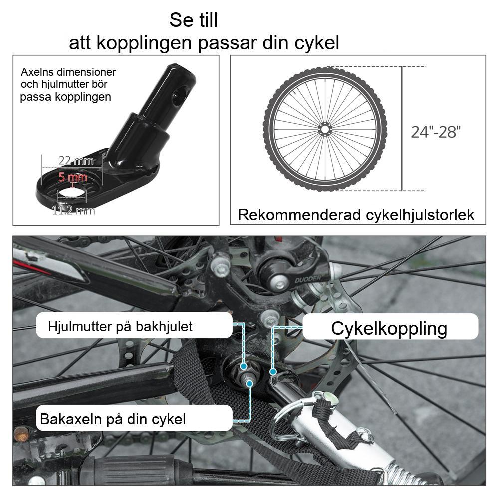 Blå+Silver hopfällbar hundcykelvagn och husdjursvagn, 2-i-1-design </textarea>