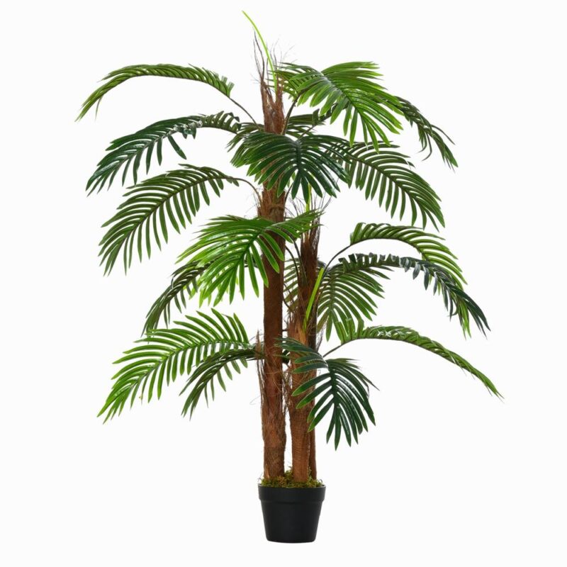 Naturtrogen 120 cm konstgjord palm för inomhusdekoration