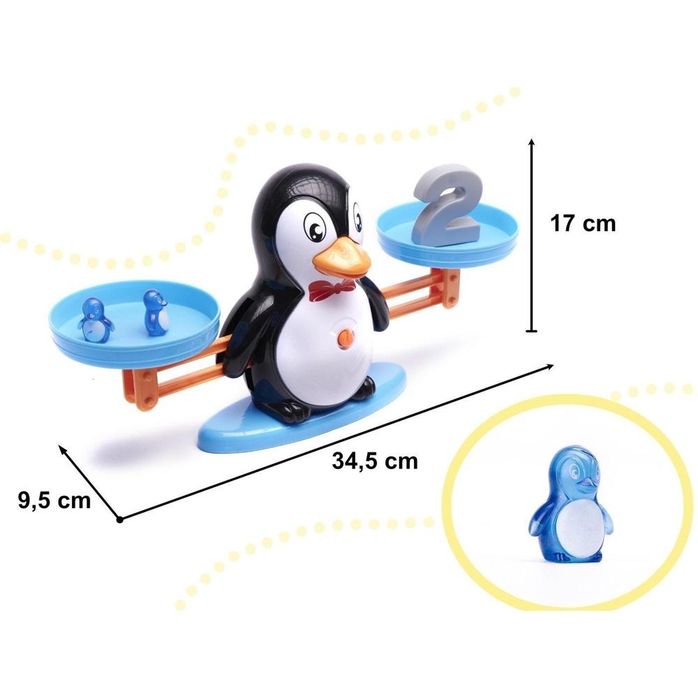 Pedagogisk Penguin Balance Scale: Lär dig att räkna och leka Shoppa med 19 pingviner