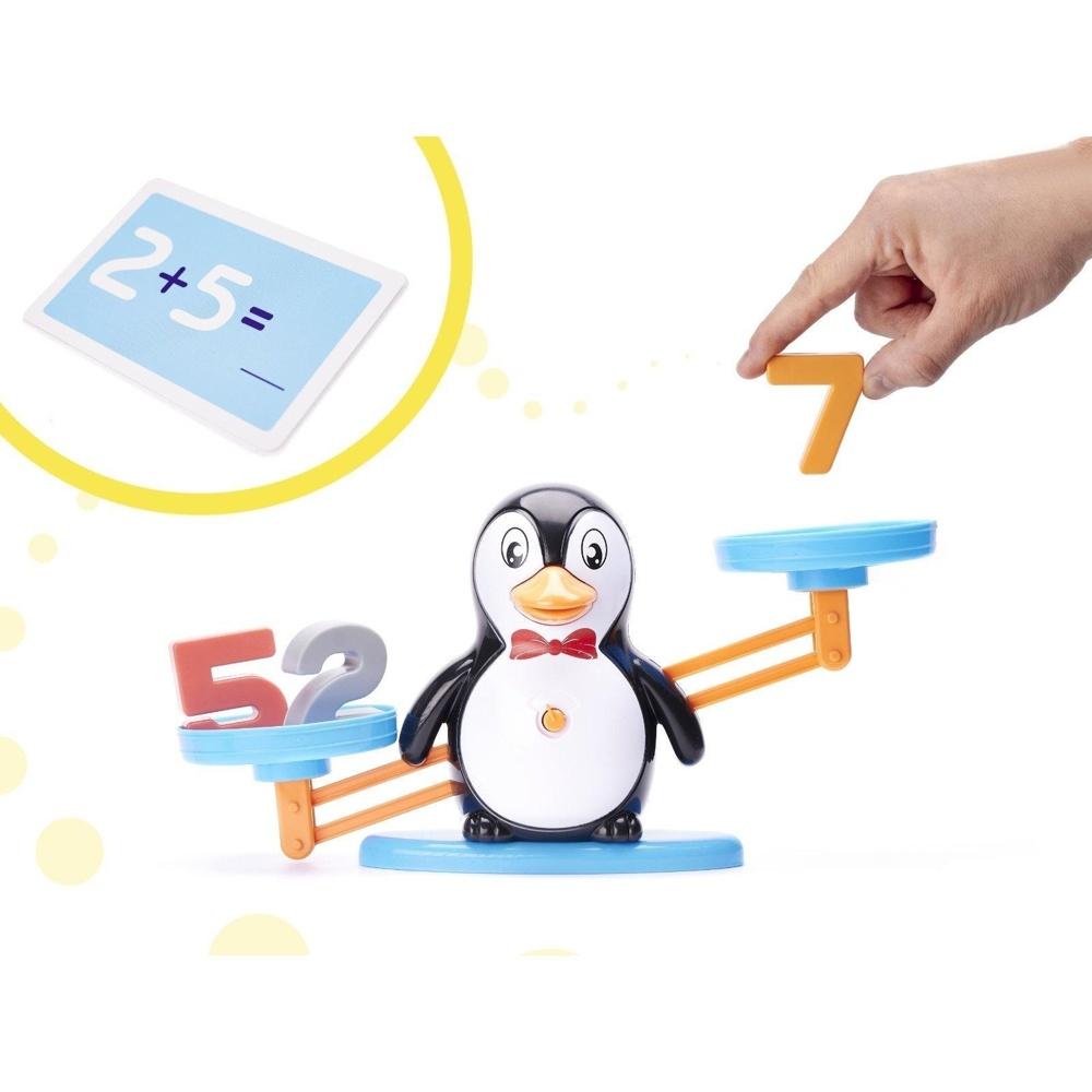 Pedagogisk Penguin Balance Scale: Lär dig att räkna och leka Shoppa med 19 pingviner