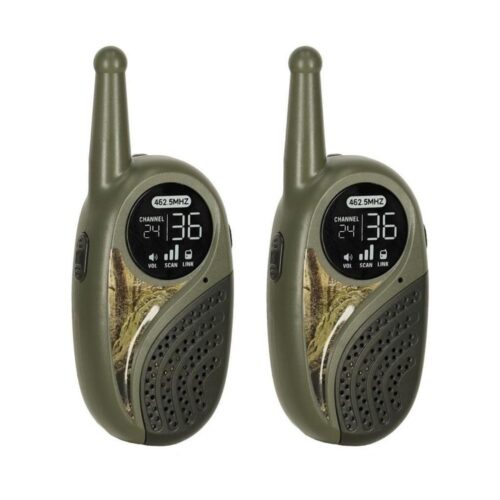 Barn Walkie Talkie Set med PBX, lång räckvidd 333m, Khaki