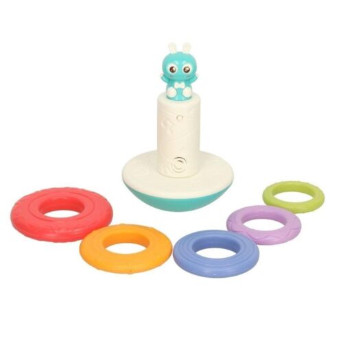 Sensory Stacking Tower Toy med musik och ljus för baby 0+