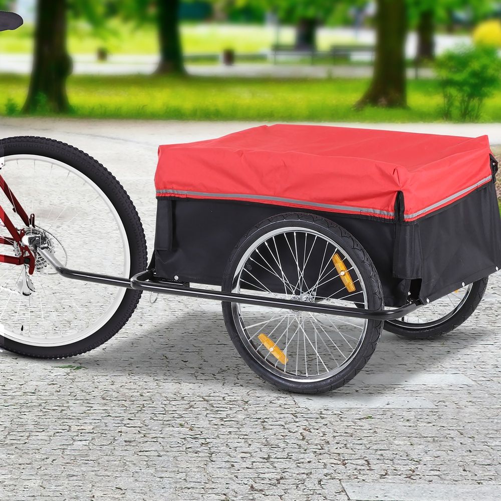 Cargo Trailer Bike Bow for Tours – Drag 40 kg, hopfällbar och synlig