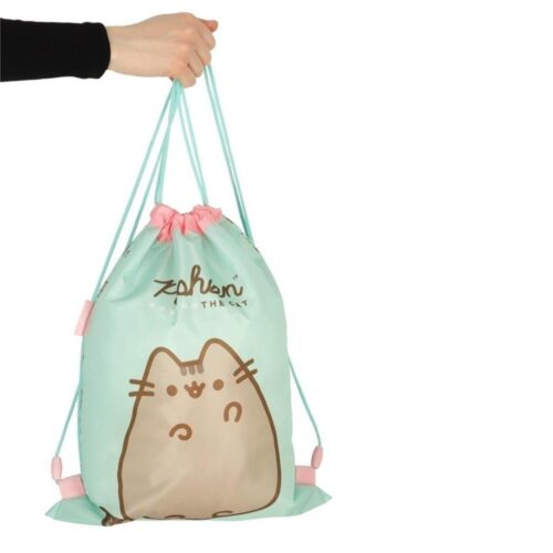 Pusheen Mint Kids Skoväska – Hållbar Polyester Gym and School Essentials Carrier