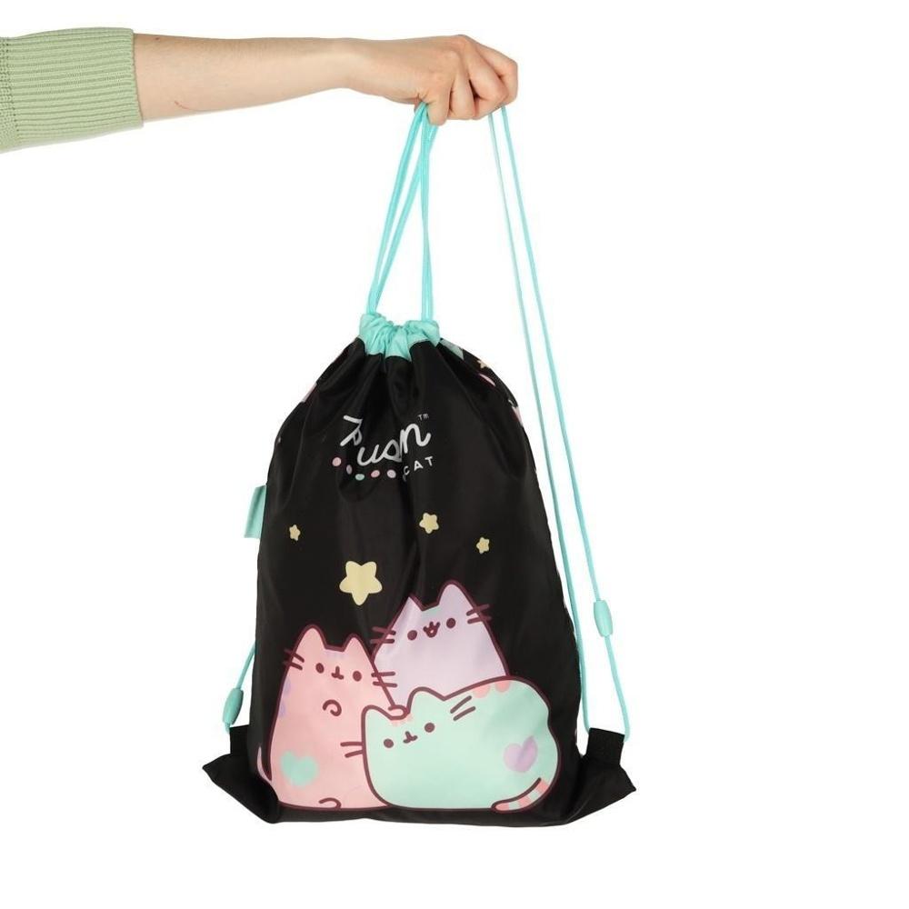 Pusheen Pastel Kids Skoväska – Slitstark PE-väska i polyester för skolan