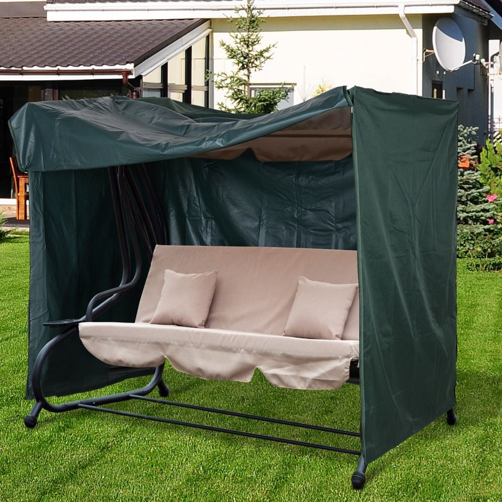 Vattentät Oxford Garden Swing Cover, UV-skydd, Stor Storlek 205x124x164cm